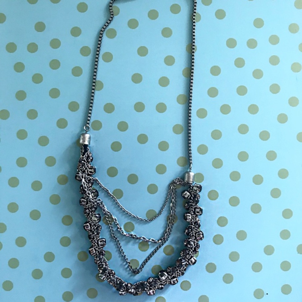 American Eagle Sparkle multi chain Necklace